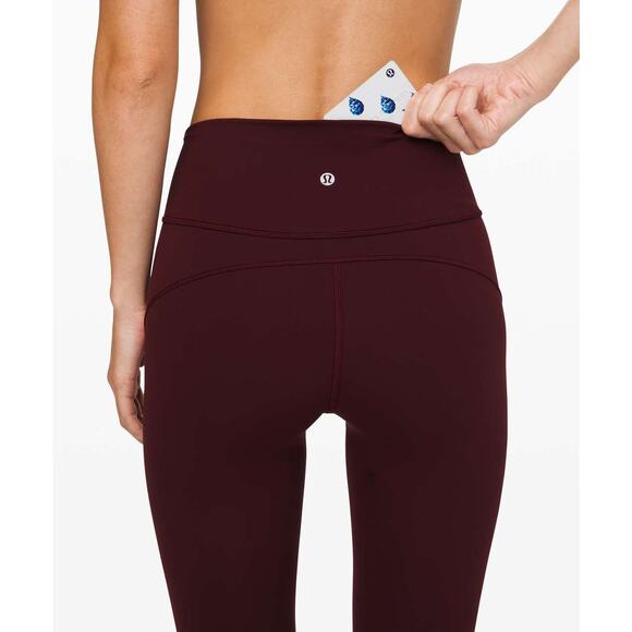 Lululemon In Movement Tight 25" *Everlux Size 6 Garnet EUC - Picture 8 of 8